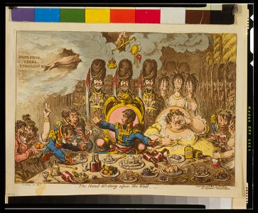 The hand-writing upon the wall - Js. Gillray invt. & ft. LCCN95501587
