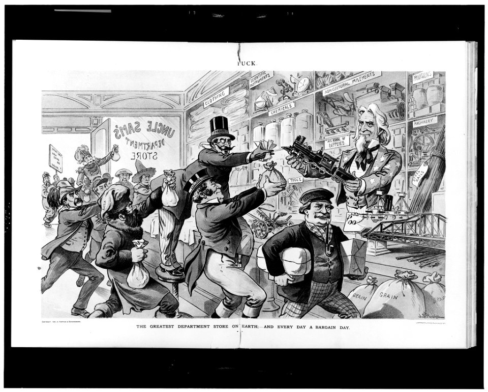 The Greatest department store on earth; - and every day a bargain day - J.S. Pughe ; J. Ottmann Lith. Co., Puck Bldg., N.Y. LCCN93501111