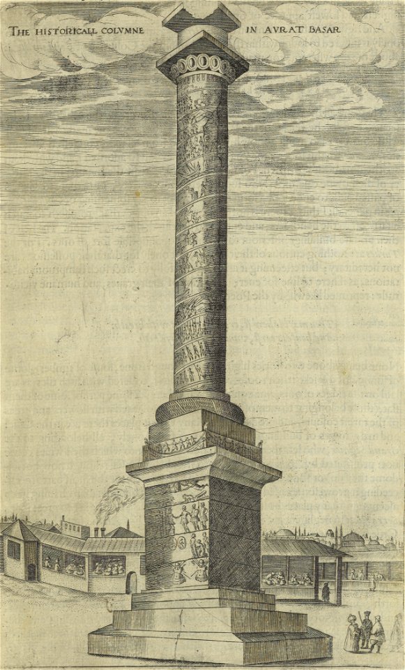 The historical columne in Avrat Basar - Sandys George - 1615