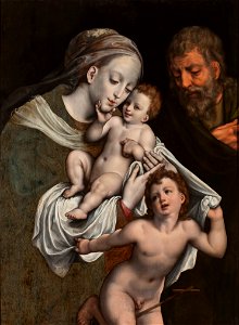 The Holy Family with the Infant St John (Cornelis van Cleve) - Nationalmuseum - 23392