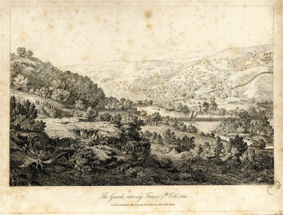 The Guards entering France, 7th October 1813 - Fonds Ancely - B315556101 A BATTY 1 002
