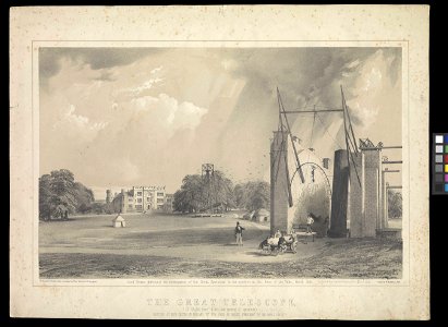 The Great Telescope - Erected at Birr Castle in Ireland, by Earl of Rosse, President of the Royal Society RMG PT3506