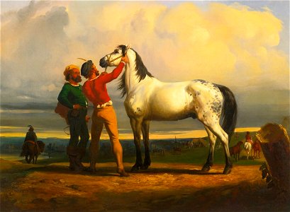The Grey Horse (At the Horse Fair) by Rosa Bonheur