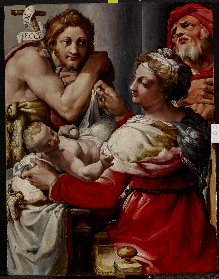 The Holy Family with Saint John the Baptist by Nosadella