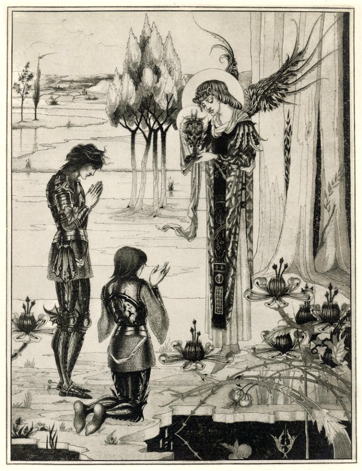The Holy Grail is Achieved - Aubrey Beardsley