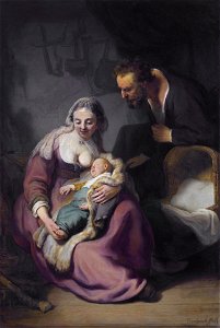 The Holy Family by Rembrandt Harmenszoon van Rijn