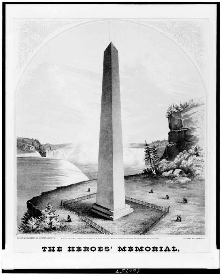 The heroes' memorial. A memorial to perpetuate the remembrance of the heroes of the Empire State, who fell fighting for the Union, or died in rebel prisons, in military hospitals or at their LCCN90714112