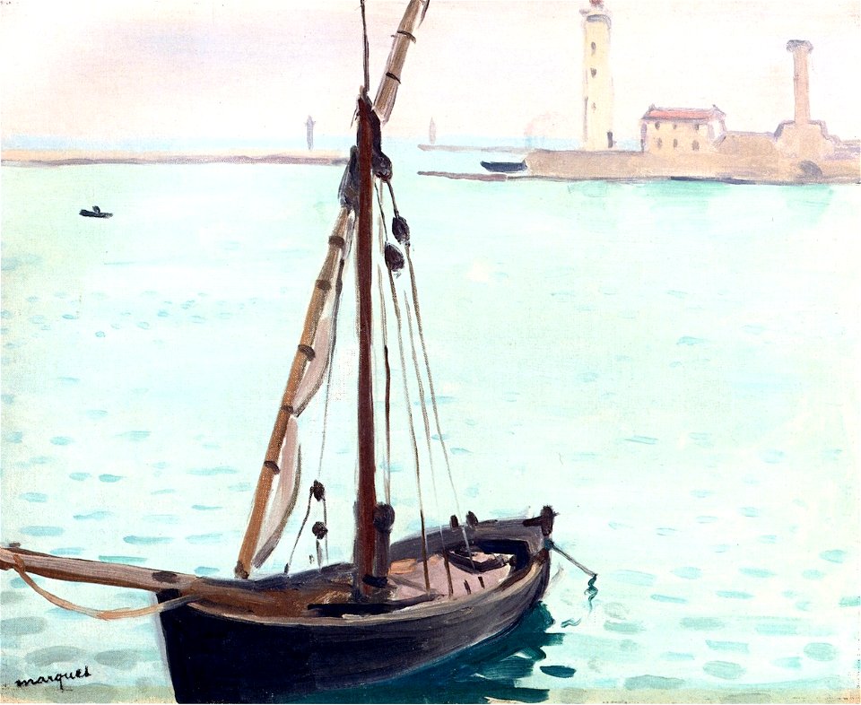 The Harbor at Sète Albert Marquet