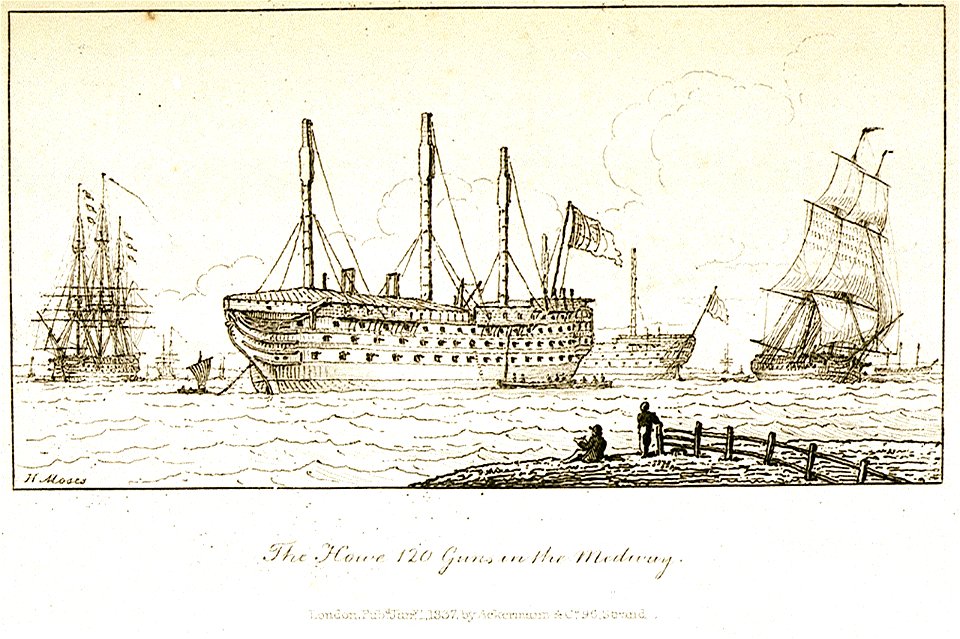 The Howe 120 Guns in the Medway RMG PU6106