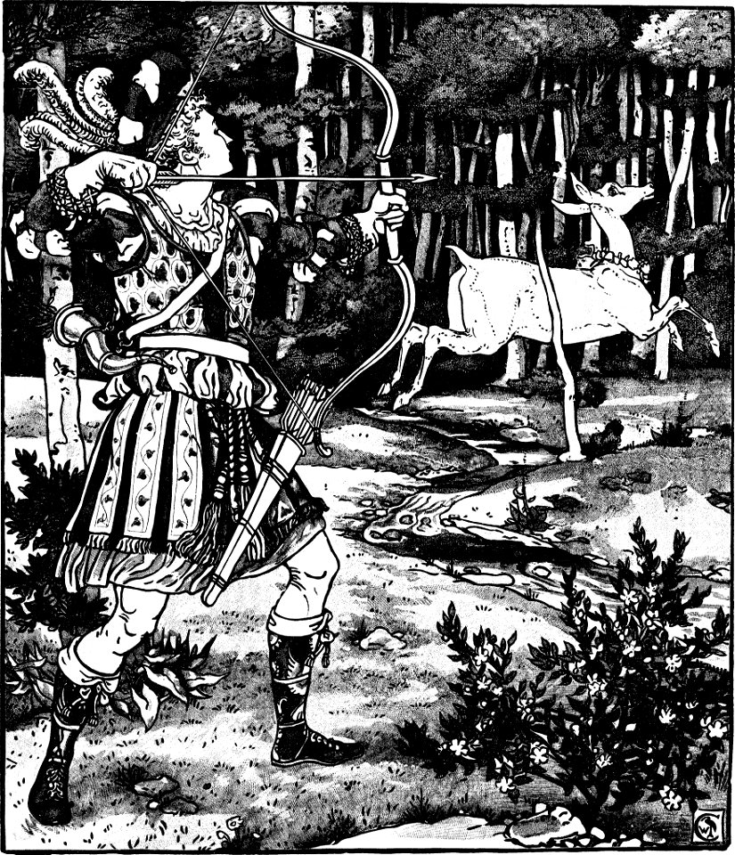 The Hind in the Wood-1875-18-cb