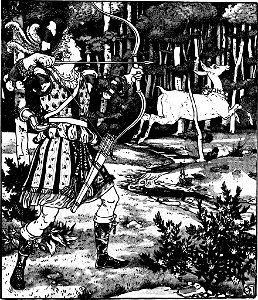 The Hind in the Wood-1875-18-cb