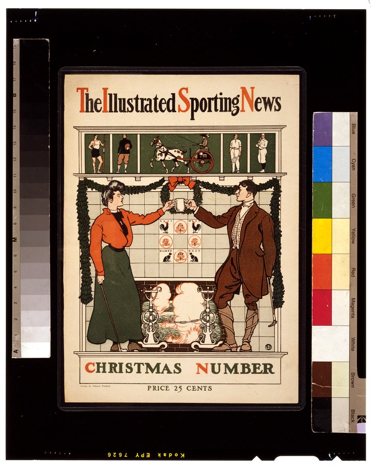 The Illustrated Sporting News. Christmas number - Drawn by Edward Penfield. LCCN2006675109. Free illustration for personal and commercial use.