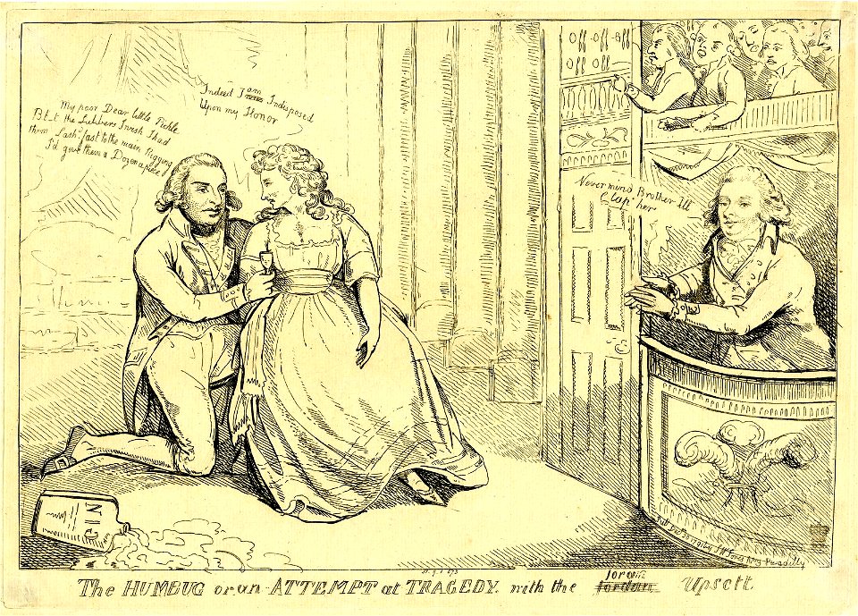The humbug or an attempt at tragedy, with the (Jordan) Joram upsett. (BM 1851,0901.573)