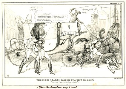The Horse Guards carried by a coup de main. (BM 1857,1222.119)