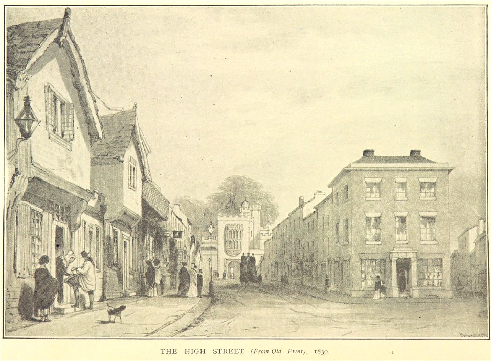 The High Street, Rugby, 1830