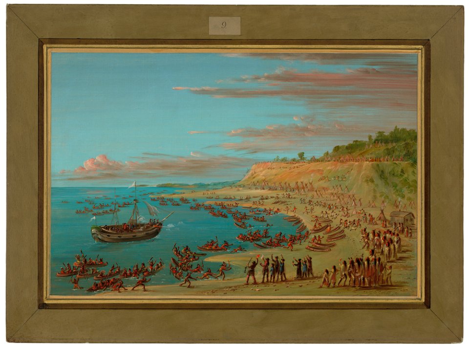 The Griffin Entering the Harbor at Mackinaw C17070
