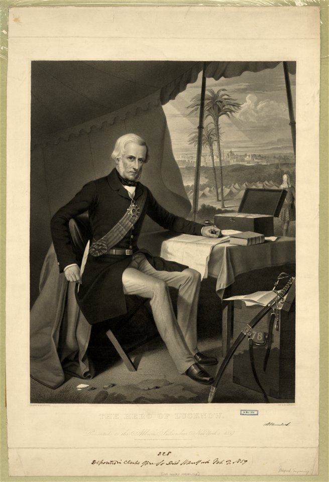 The hero of Lucknow, presented to the Albion subscribers, New York, 1859 LCCN2003679755
