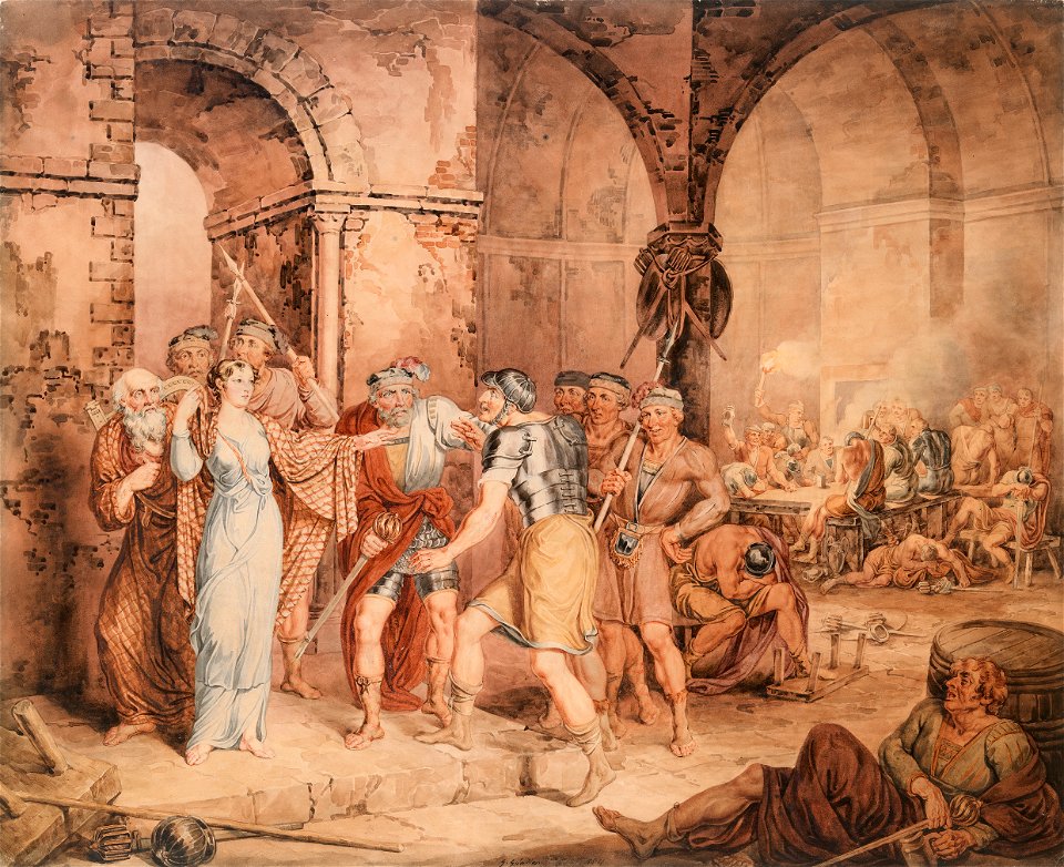 The Guard Room, from Sir Walter Scotts 'Lady of the Lake' P6634