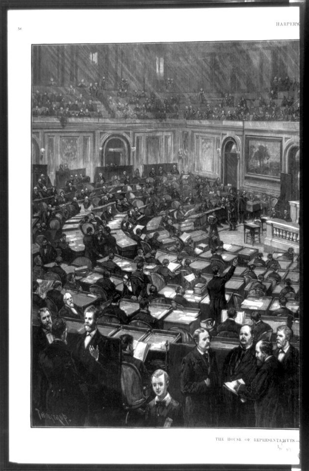 The House of Representatives - drawn by T. de Thulstrup. LCCN90707107