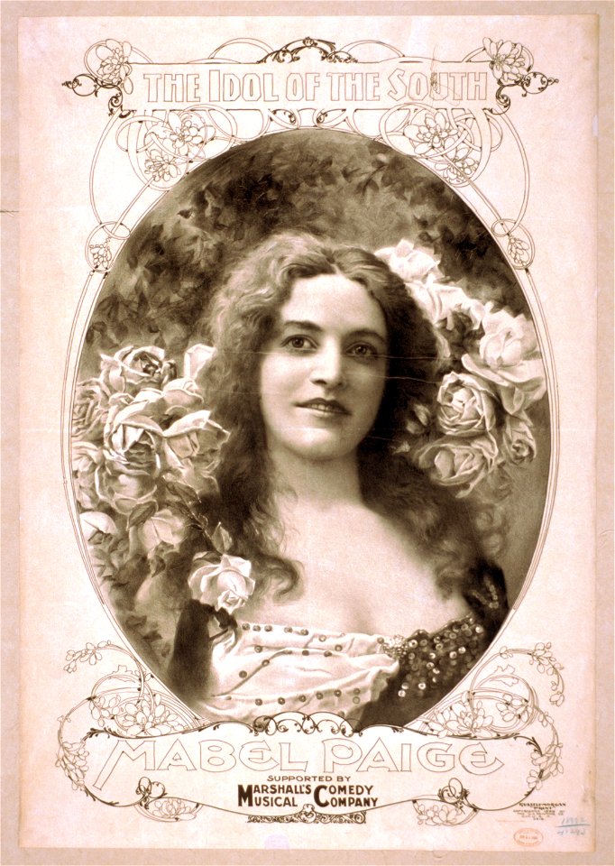 The idol of the south, Mabel Paige supported by Marshall's Musical Comedy Company. LCCN2014635847