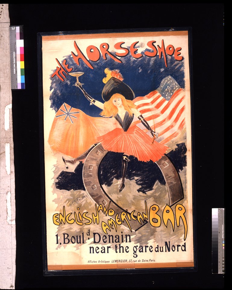 The horseshoe English and American bar, 1, Bould. Denain near the Gare du Nord - Abel Truchet. LCCN2008680271