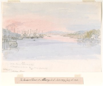 The Hudson River at Albany, U.S. Saturday July 18th 1846 LCCN2011647342