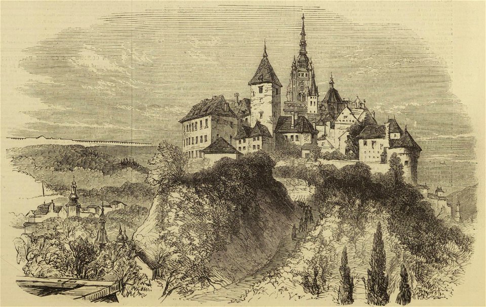 The Imperial palace at Prague Castle - ILN 1855-0303-0013