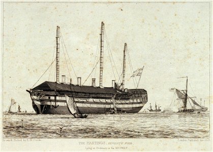 The Hastings seventy four. Lying in Ordinary in the Medway RMG PU6119