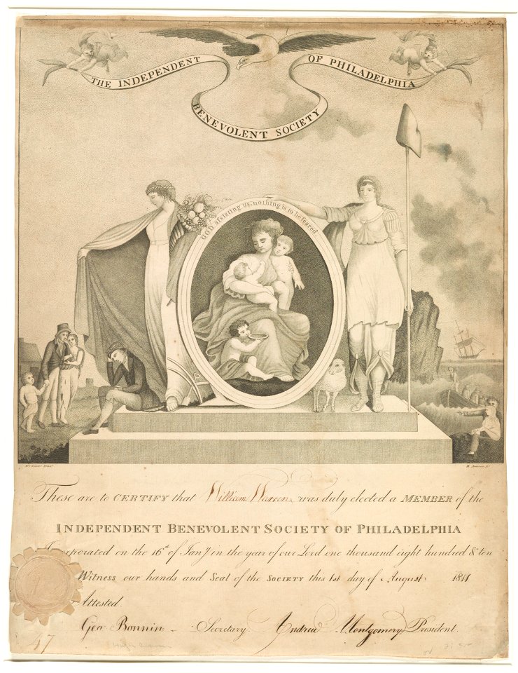 The Independent Benevolent Society of Philadelphia - Wm. Crozier pinxt. ; H. Anderson sct. LCCN98519852