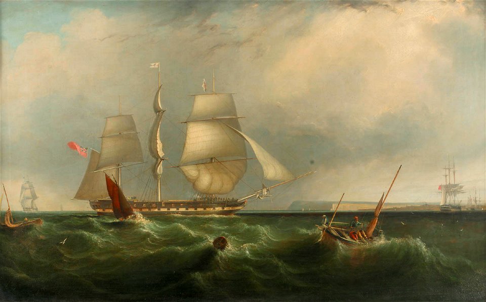 The Indiaman 'Seringapatam' arriving home RMG BHC3633