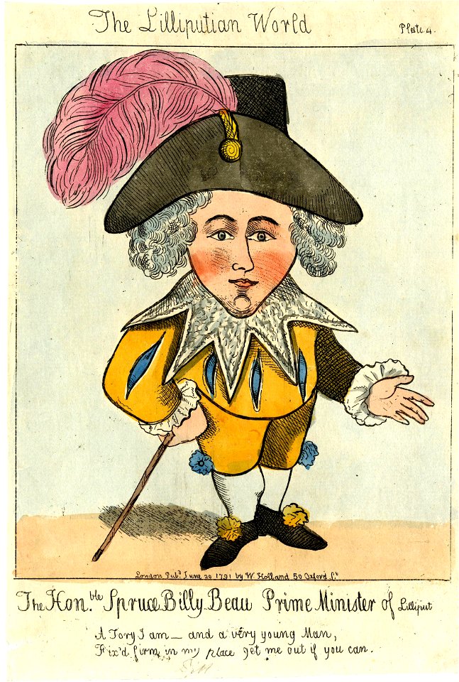 The honble spruce Billy Beau Prime Minister of Lilliput (BM 1868,0808.6067)