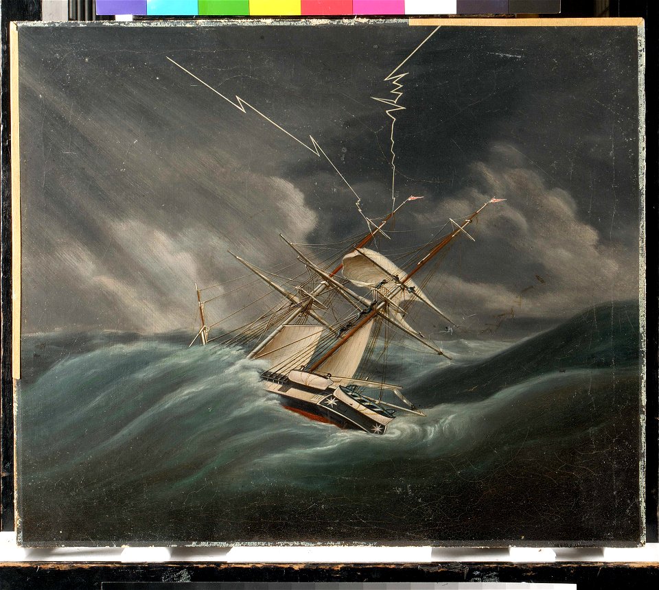 The Honorable East India Company's brig in a breeze RMG BHC1121