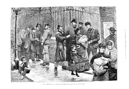 The Illustrated London News 1886 - The Unemployed at the East-End of London