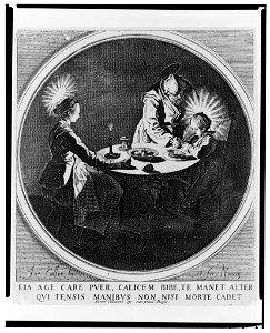 The Holy Family at table) - Jac. Callot, in. et fec., Nancey LCCN2003691013