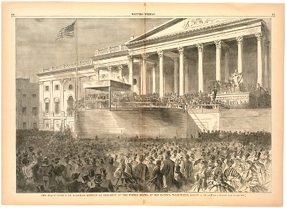 The Inauguration of Abraham Lincoln as President of the United States, at the Capitol, Washington, March 4, 1861 (Boston Public Library)