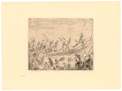 The Infernal Cortege, print by James Ensor, 1887, Prints Department, Royal Library of Belgium, F. 27007