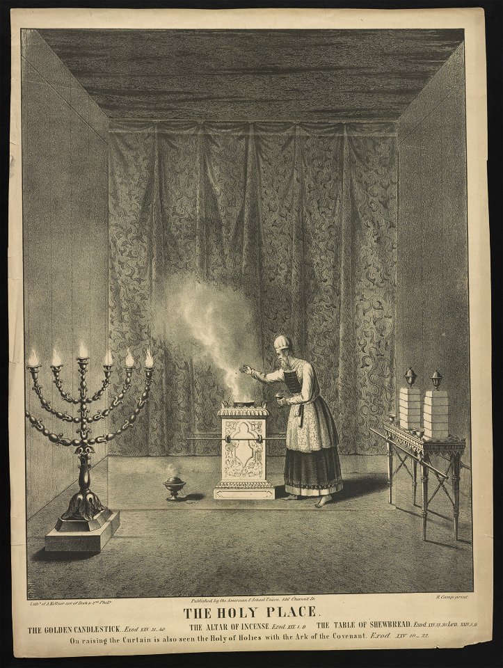 The holy place - lith'y. of A. Kollner cor. of Dock & 2nd, Phila ; H. Camp print. LCCN2013650018