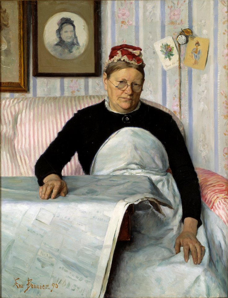 The Housekeeper, Brita Maria (Mussa) Banck (Eva Bonnier) - Nationalmuseum - 40071