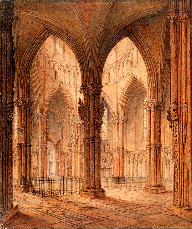 The Interior of the Temple Church, London P3745