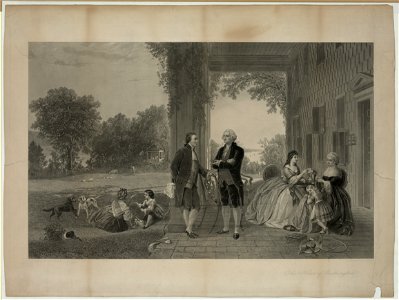 The home of Washington - painted by T.P. Rossiter & L.R. Mignot ; engraved by Thos. Oldham Barlow. LCCN2013645263