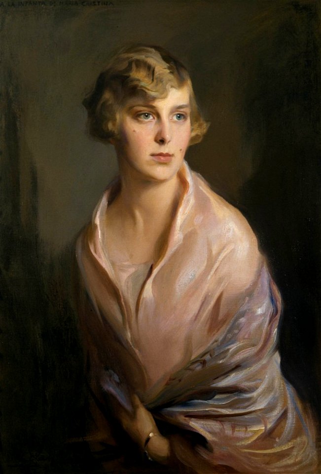 The Infanta doña María Cristina de Borbón y Battenberg, daughter of Alfonso XIII