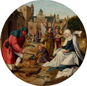 The Holy Family by the Master of the Antwerp Adoration New York, Christie's 2014-06-04