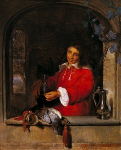 The Huntsman by Gabriël Metsu Mauritshuis 93
