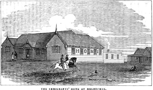 The Immigrants' Home at Melbourne (p.6, XII, January 1855) - Copy