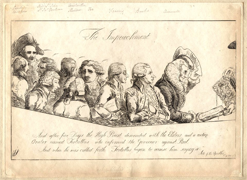 The impeachment by James Sayers