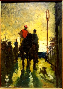 The Jockeys by Henri de Toulouse-Lautrec, 1882, oil on canvas - Montreal Museum of Fine Arts - Montreal, Canada - DSC08798