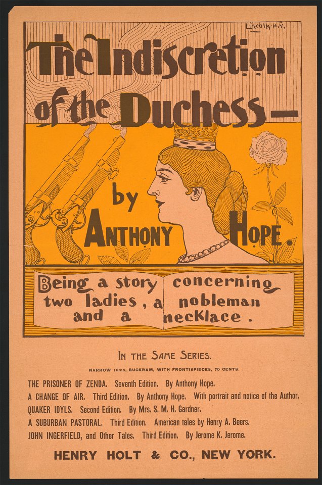 The indiscretion of the duchess by Anthony Hope LCCN2015645381