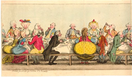 The installation-supper, as given at the Pantheon, by the Knights of the Bath on the 26th of May, 1788 (BM 1851,0901.412 3)
