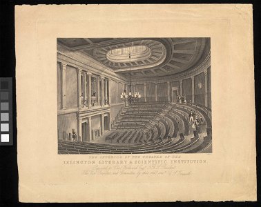 The Interior of the Theatre of the Islington Literary and Scientific Institution RMG PT3463