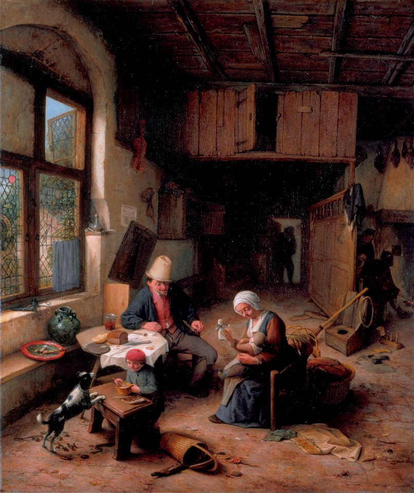 The Interior of a Peasant’s Cottage, by Adriaen van Ostade